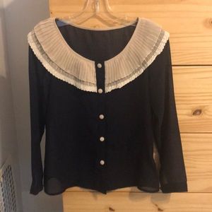 Navy blouse